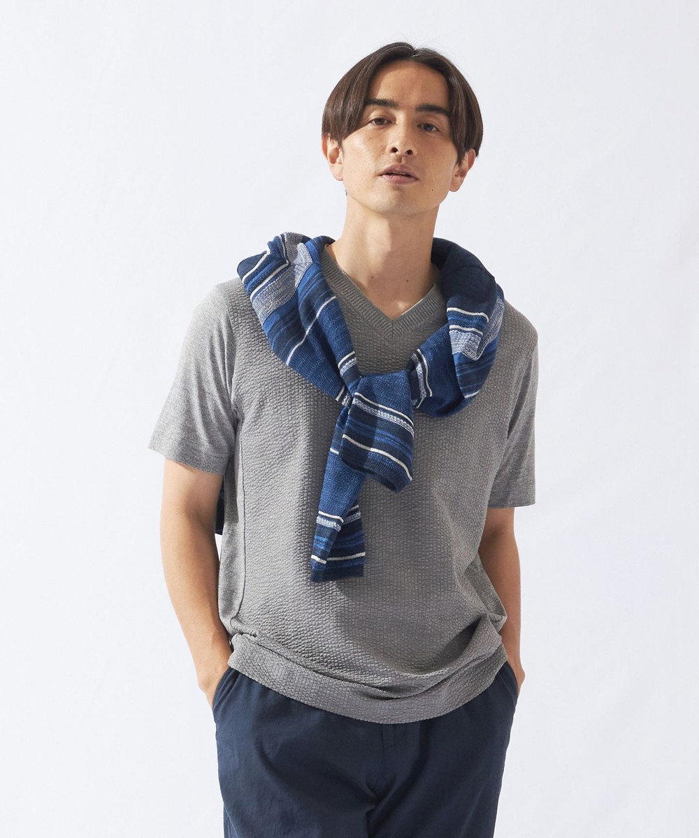 JOSEPH ABBOUD 【オーガニックコットン】サッカーTシャツ ライトグレー系