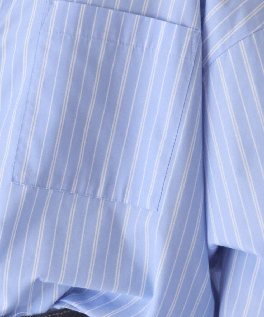 AMERICAN HOLIC 【イージーケア】ストライプVネックシャツ 