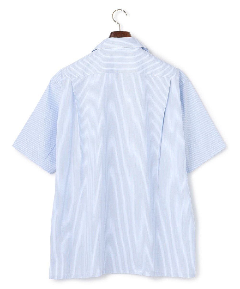 J.PRESS MEN 【J.PRESS ORIGINALS】Broad Stripe Open Half Sleeve Shirt / Baggy-Fit 