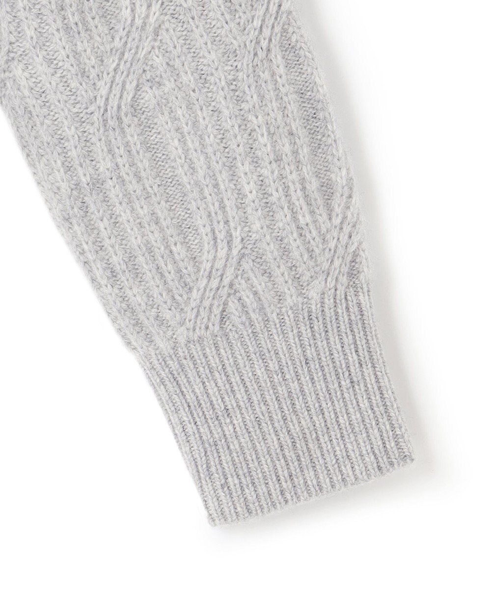 ICB 【洗える】 ソフトカシミヤミックス 幾何学柄ニット 