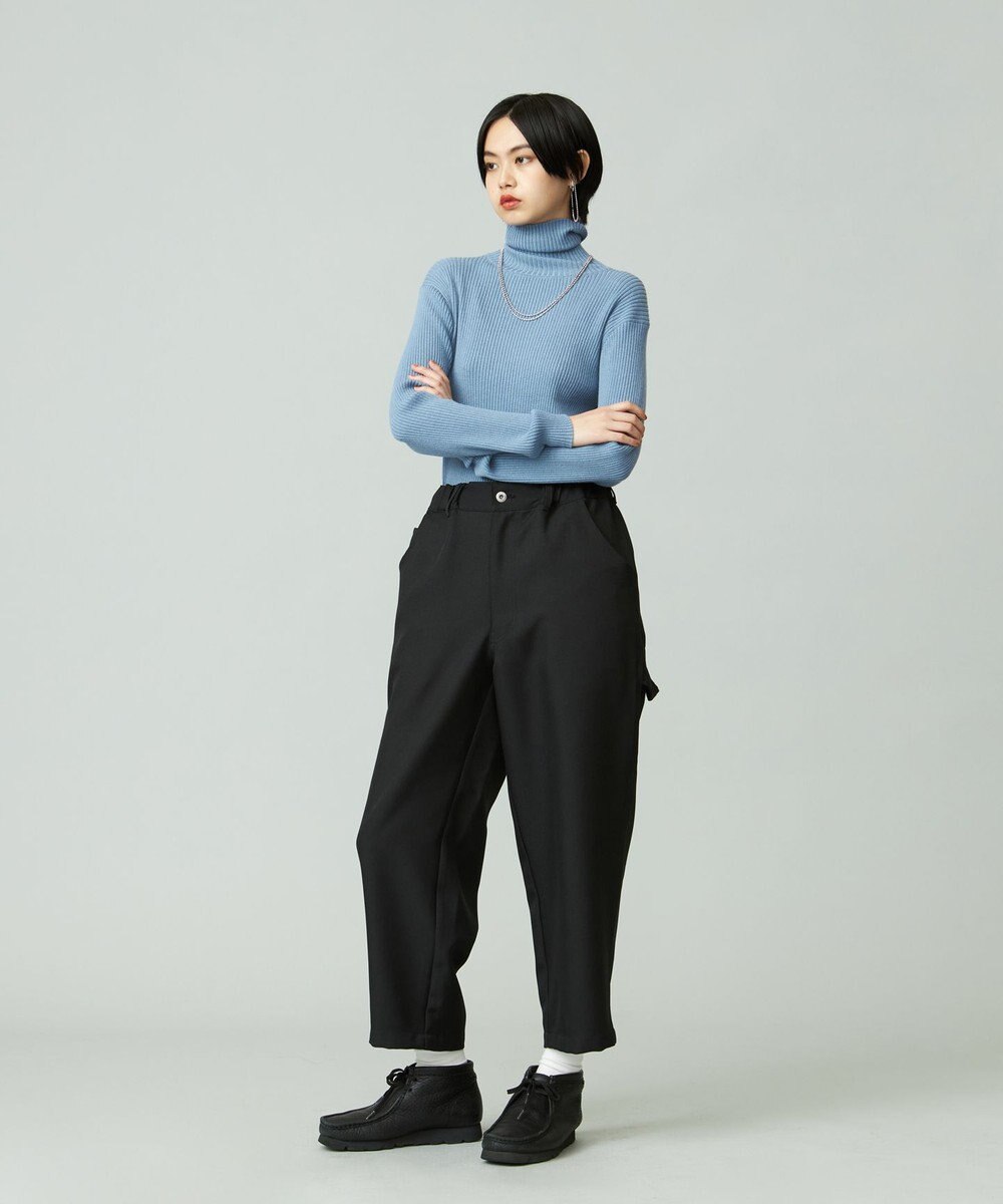 J.PRESS YORK STREET 【WOMEN】ANTI PILLING WOOL リブタートルニット 
