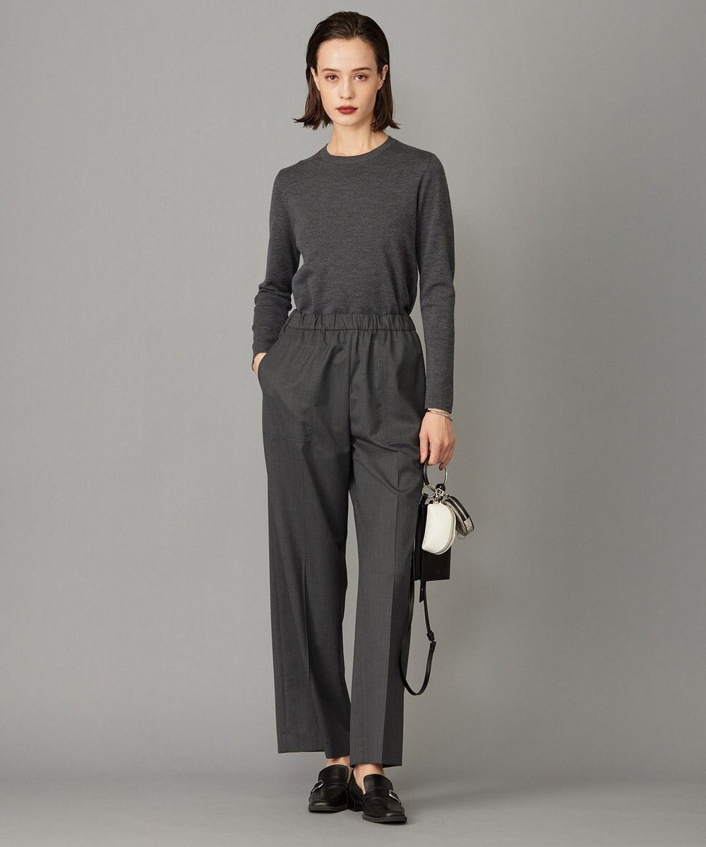 ICB 【洗える】エクストラファインメリノ クルーネックプルオーバー 