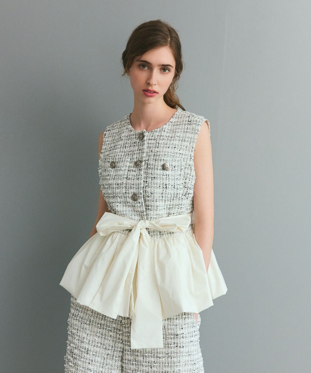 GRACE CONTINENTAL ツイードコンビジレ 