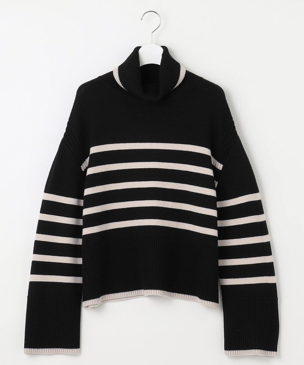 23区 【洗える】ウールミドルゲージ ボーダー ニット 