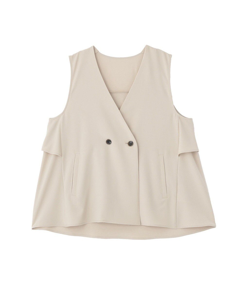 Green Parks イージーケアバックフリルジレ 