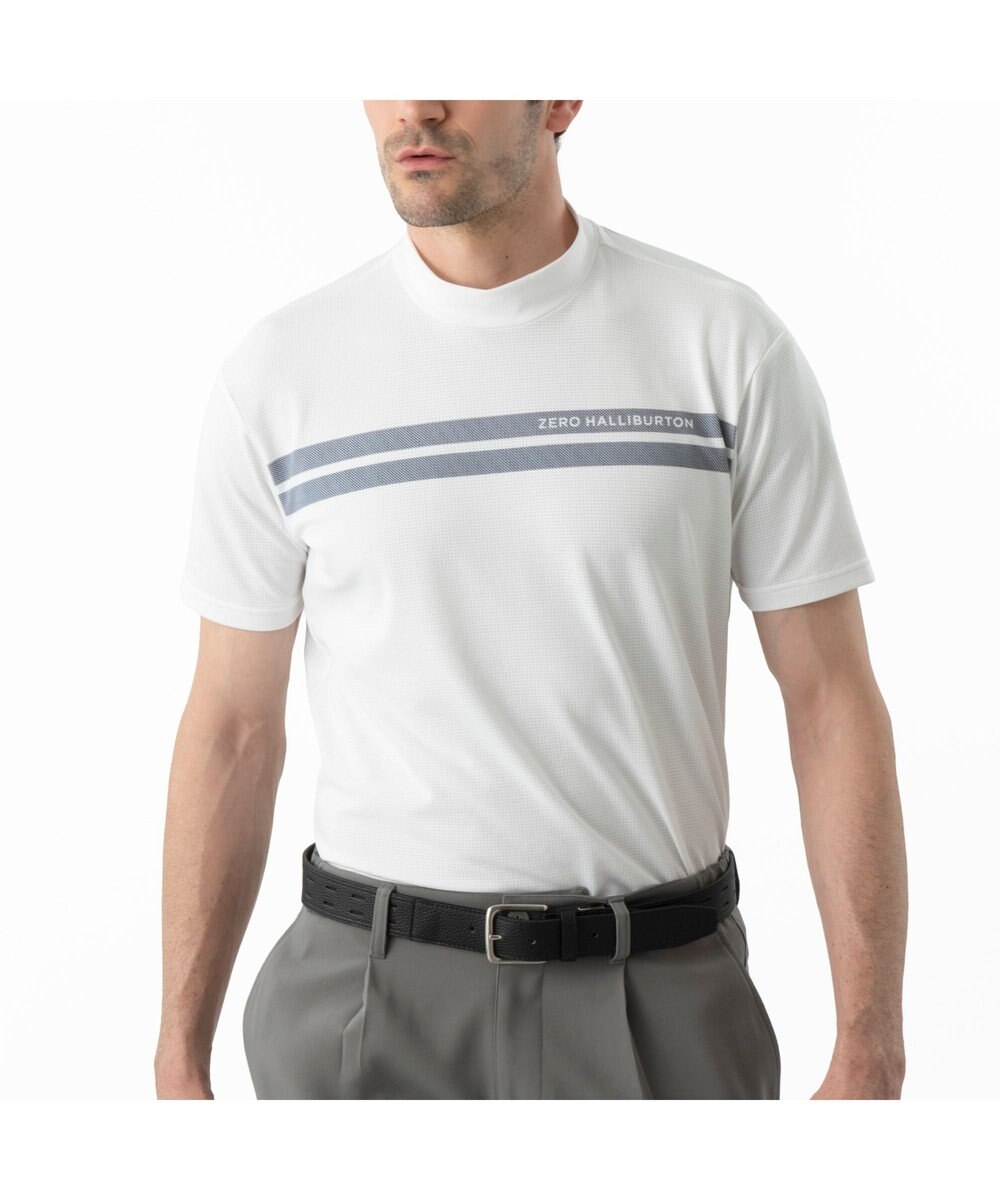 ZERO HALLIBURTON 通気性抜群 コンフォートモックネックTシャツ ZHG-M6S7d 85194 