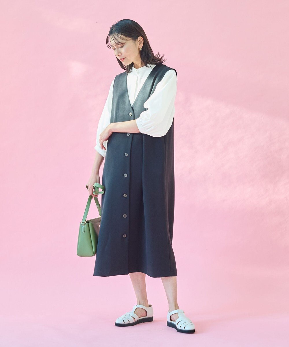 ANY 【UVカット・吸水速乾・抗菌防臭】バルーンスリーブブラウス 