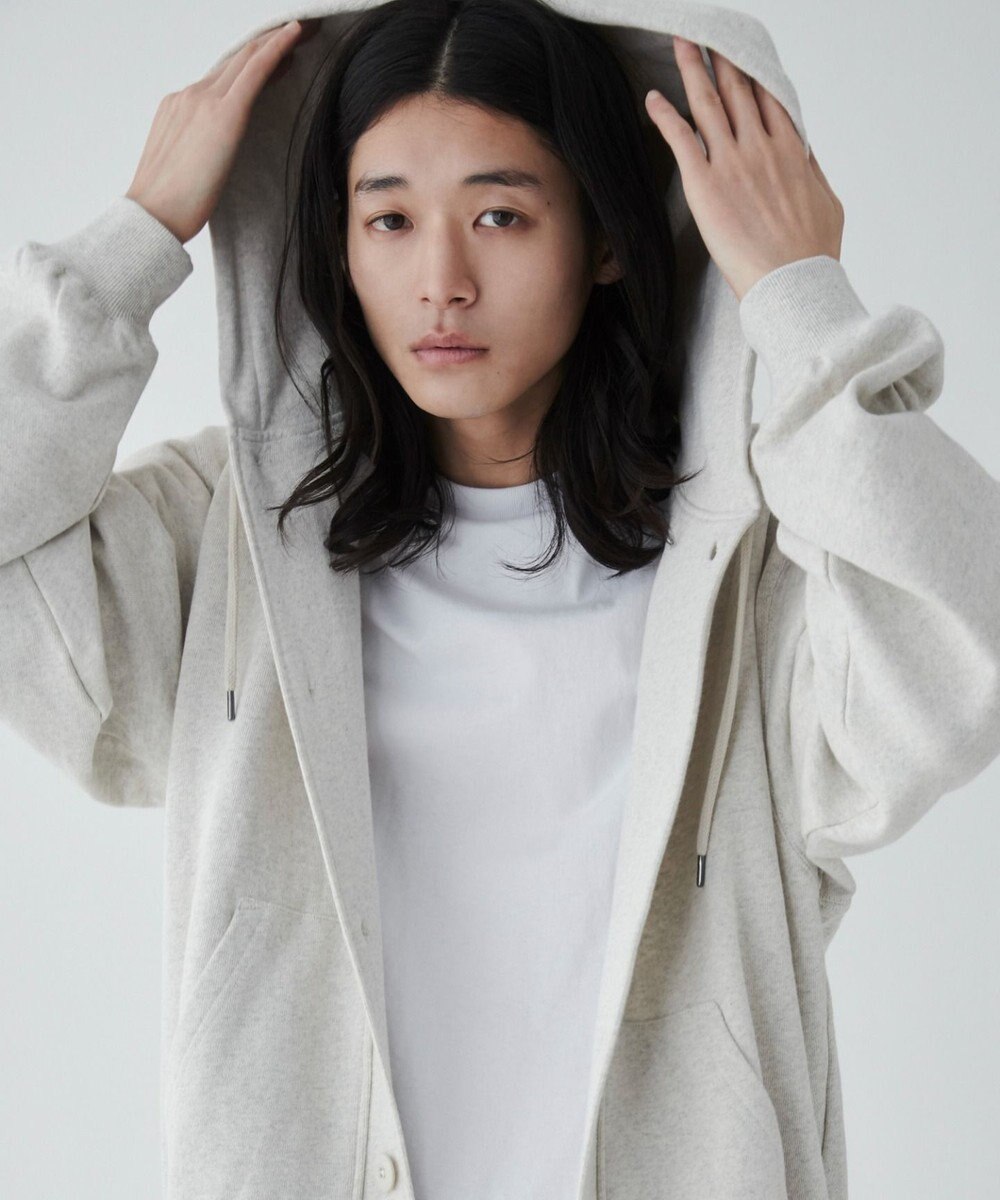 WEGO 【ユニセックス着用ITEM】スウェットボタンカーディガン 