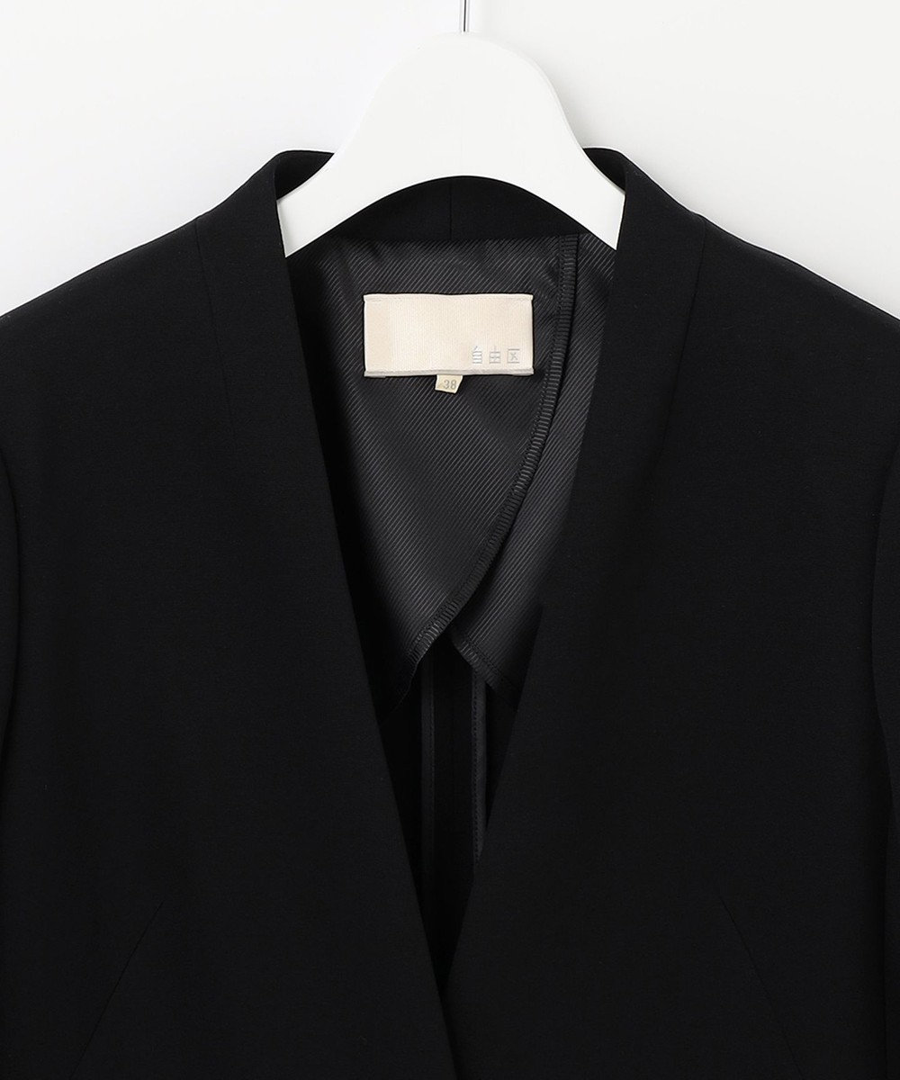 自由区 【XSサイズ～/洗える】WASHABLEPONTE カラーレスジャケット 