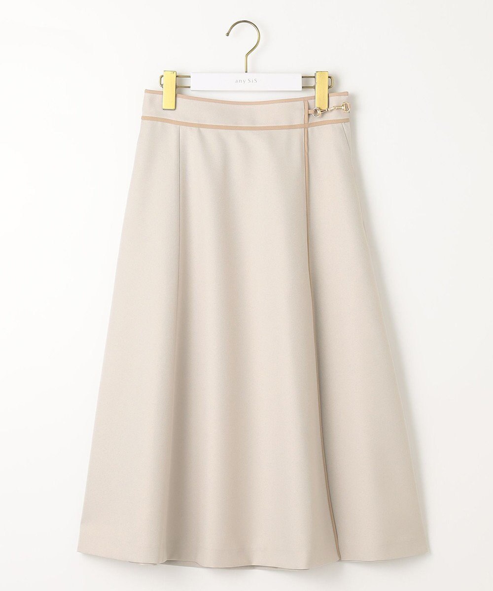 ANY SIS 【洗える】ビットポイントフレア スカート 