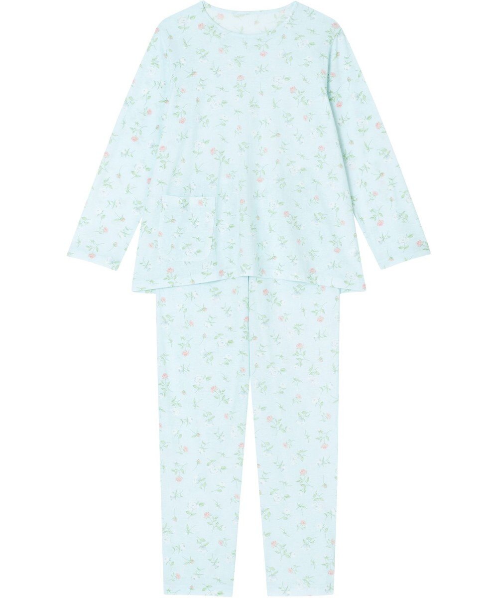 Wing 【パジャマ】　長袖・長ズボン　綿100%　天竺素材　花柄　ウイング／ワコール　EP7082 