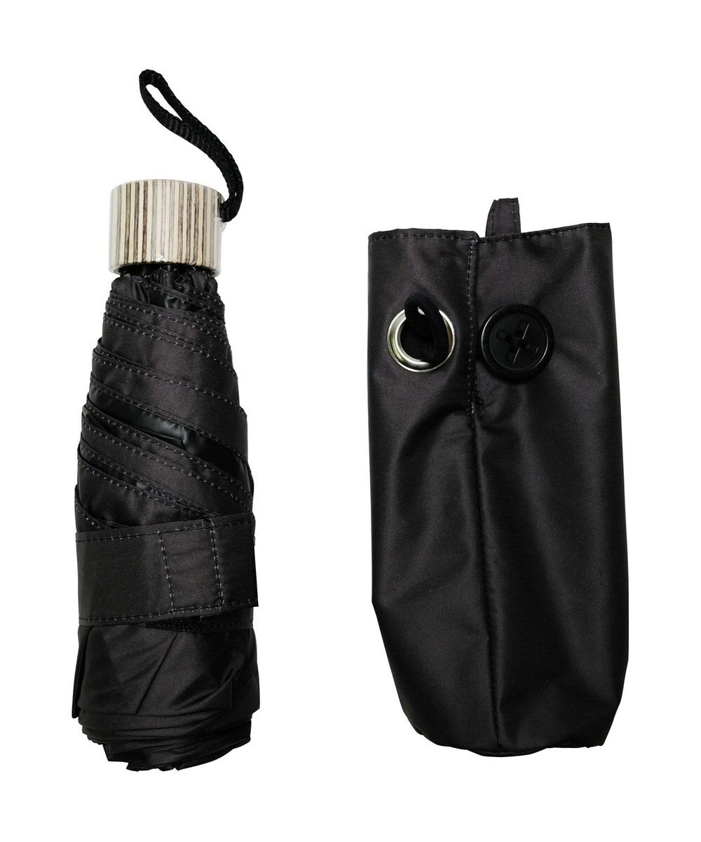 +RING 【遮光率99%以上】【数量限定】レディース向け 晴雨兼用遮光（折傘） BLK T1261 