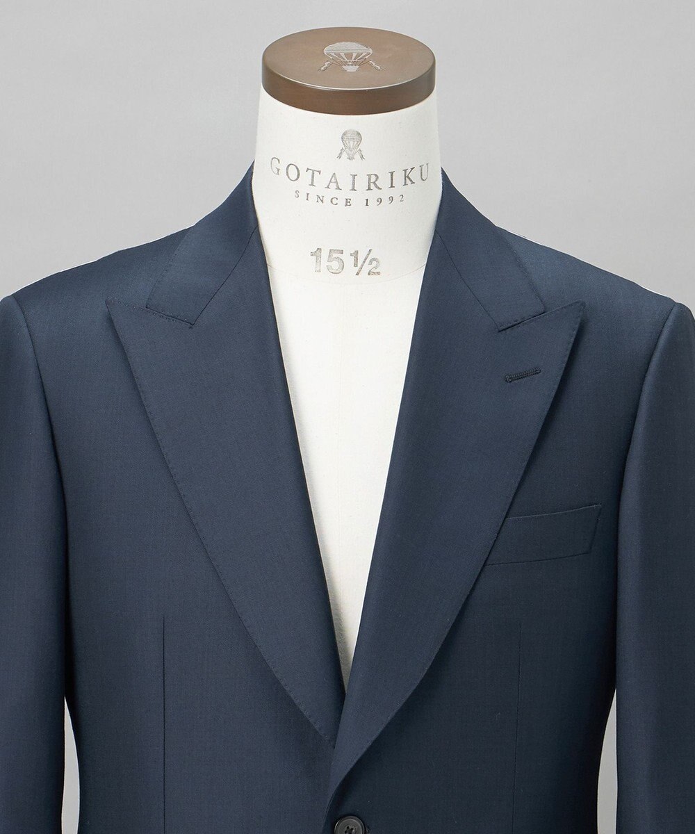 GOTAIRIKU シワになりにくい/通年素材【御幸毛織/みゆきけおり】Superio160 スーツ_ダークグリーン 