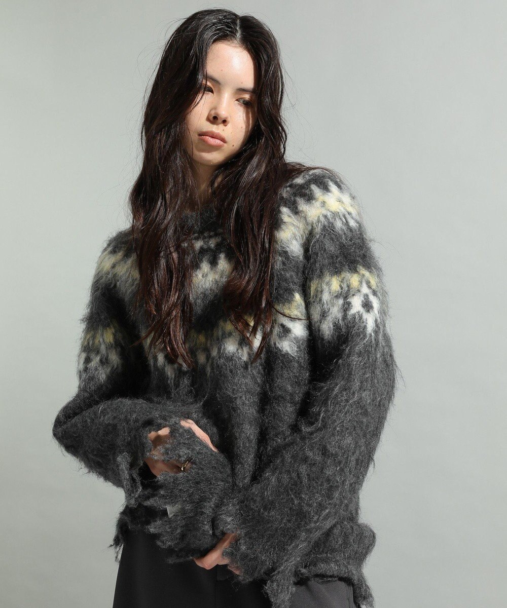 CRAFT STANDARD BOUTIQUE ノルディック起毛ニットプルオーバー 