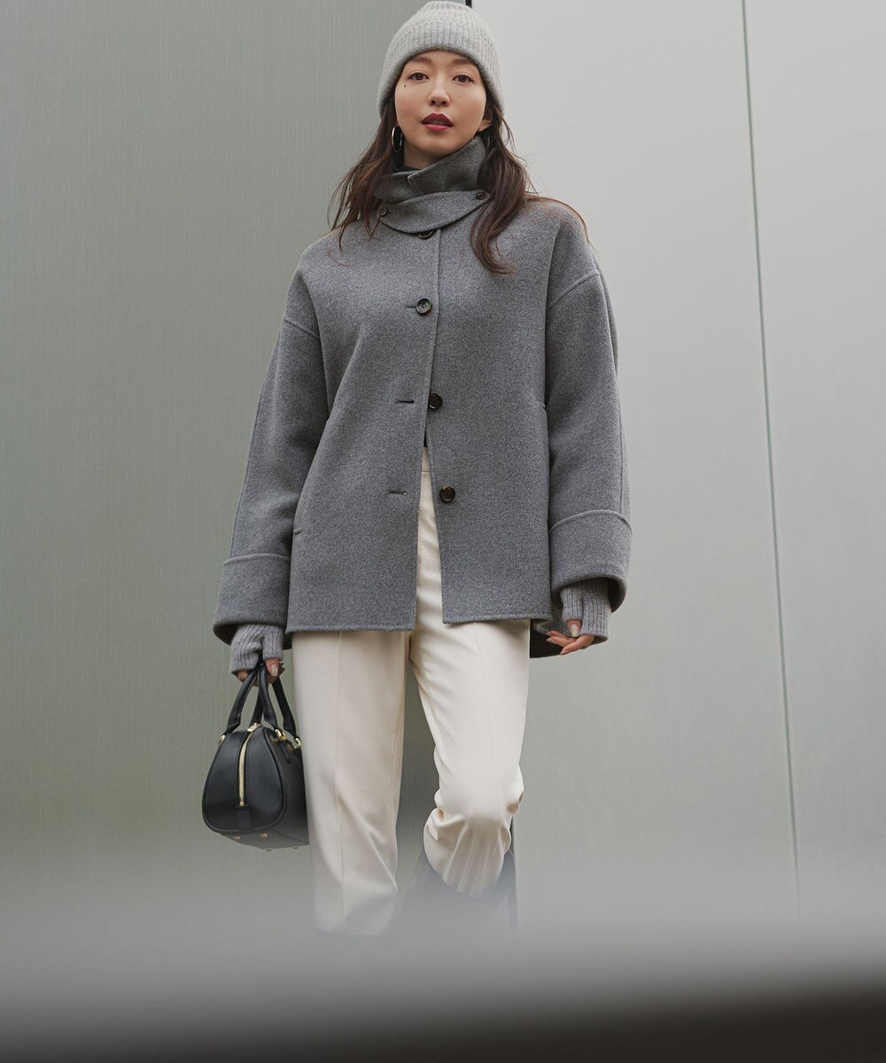 23区 S 【滝沢眞規子さん着用/WEB限定カラーあり】ウーステッドウール リブタートル ニット 