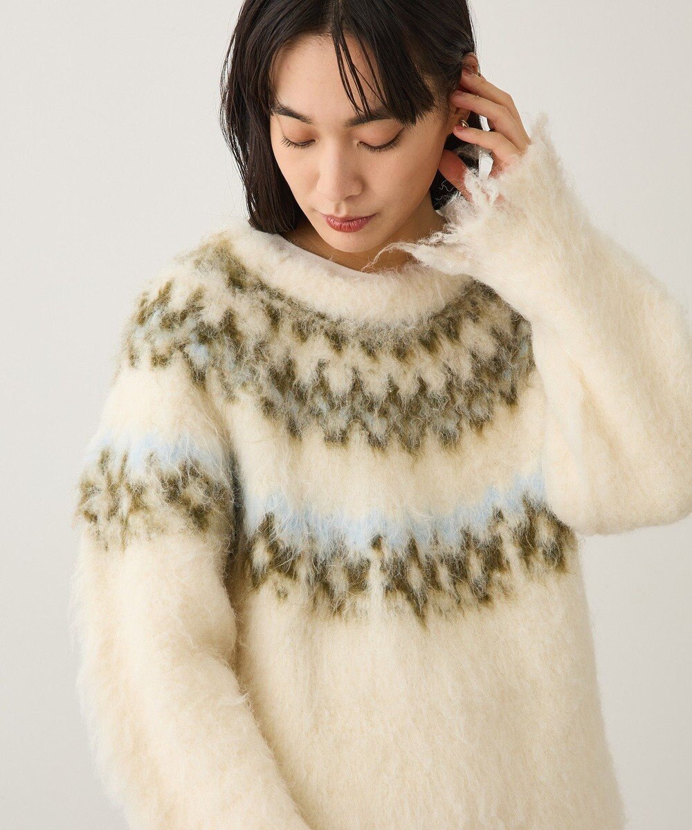 CRAFT STANDARD BOUTIQUE ノルディック起毛ニットプルオーバー 