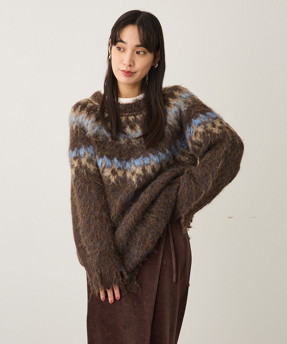 CRAFT STANDARD BOUTIQUE ノルディック起毛ニットプルオーバー 