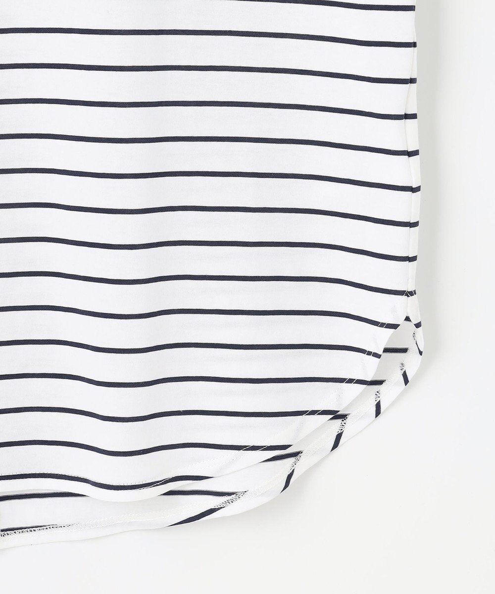 J.PRESS LADIES S ベーシックジャージー ボーダー ロングＴシャツ カットソー 