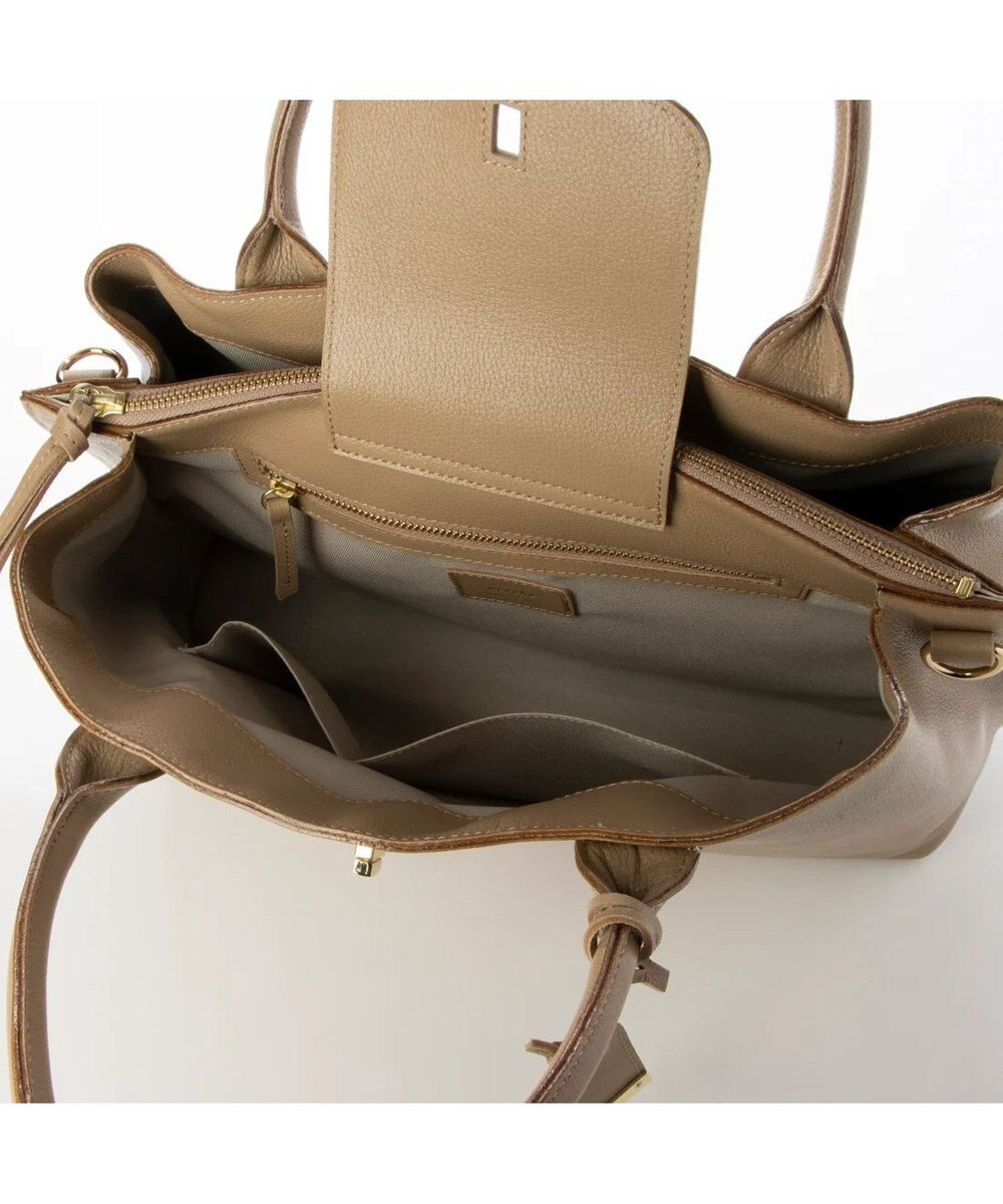 UNBILLION perche ゴートユーティリティヒネリかぶせA4トート 