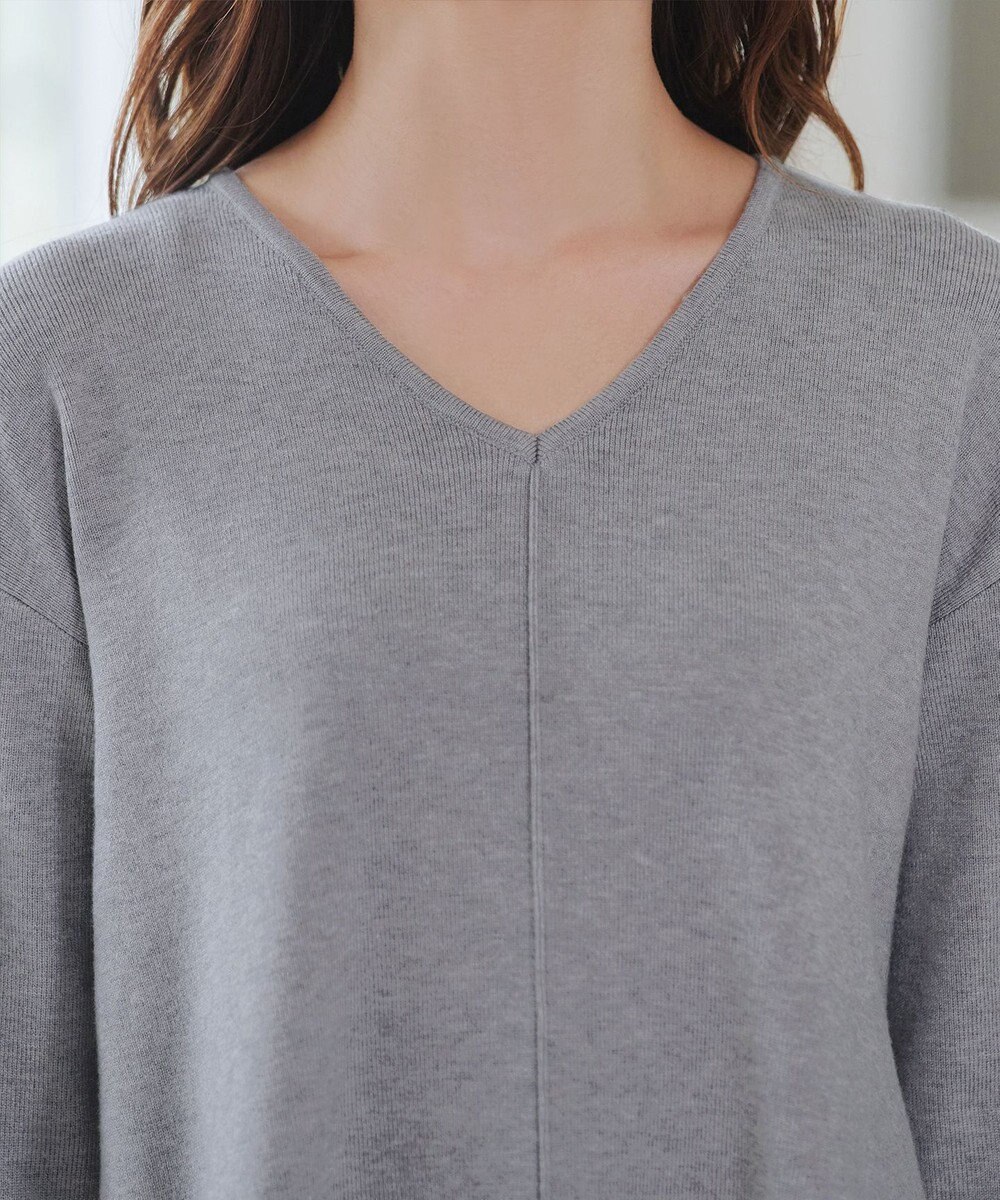 Tiaclasse 【安田美沙子さん着用・新色追加・洗える】ラウンドヘムニットチュニック 