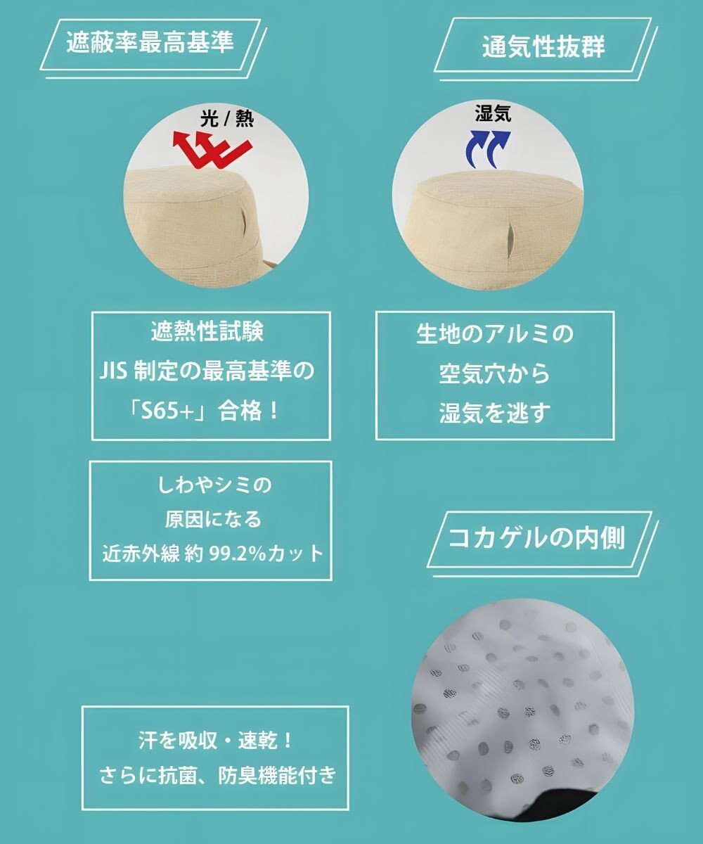 FILA GOLF／marie claire 【marie claire SPORT】 紫外線99%カット コカゲルハット 