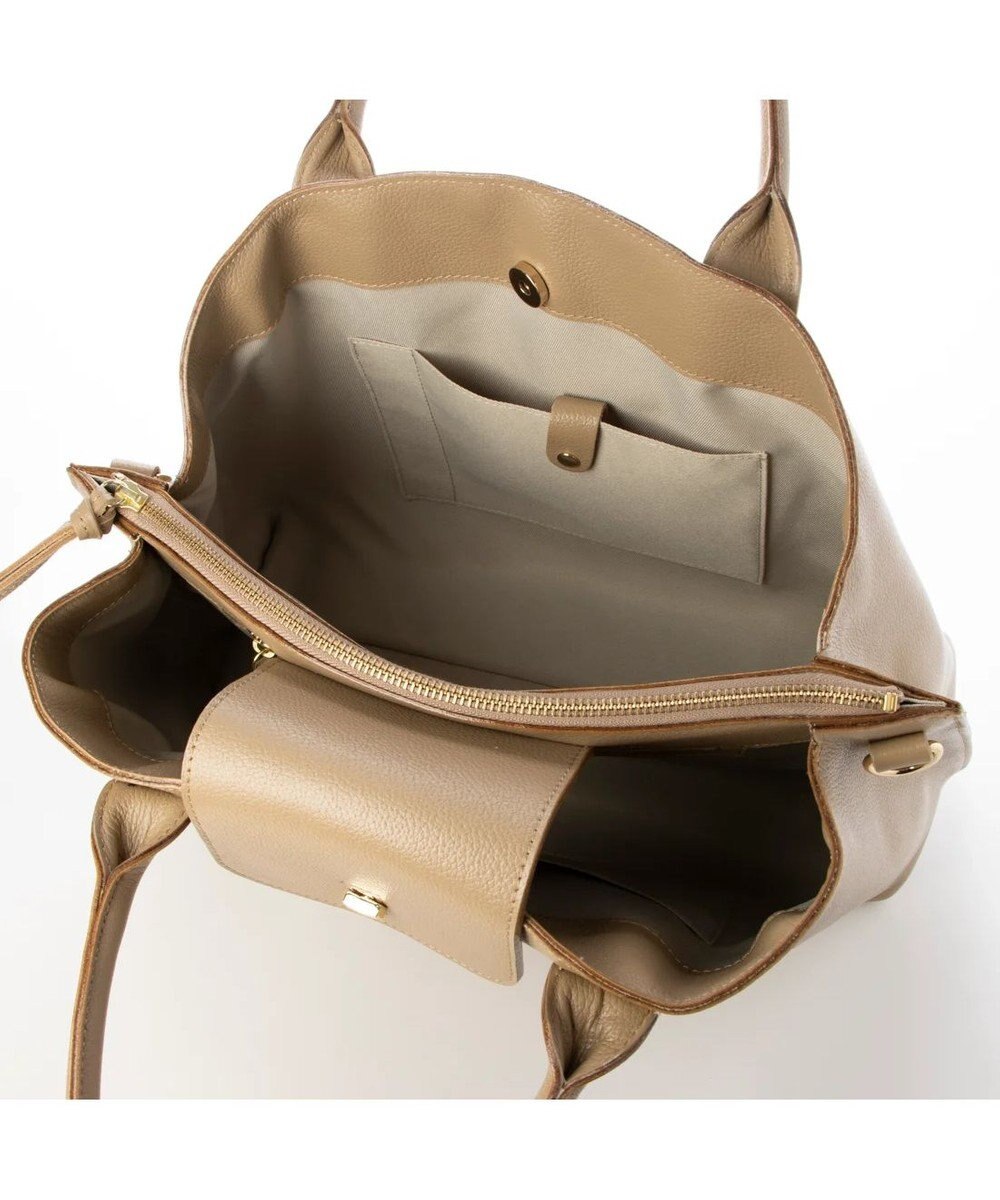 UNBILLION perche ゴートユーティリティヒネリかぶせA4トート 