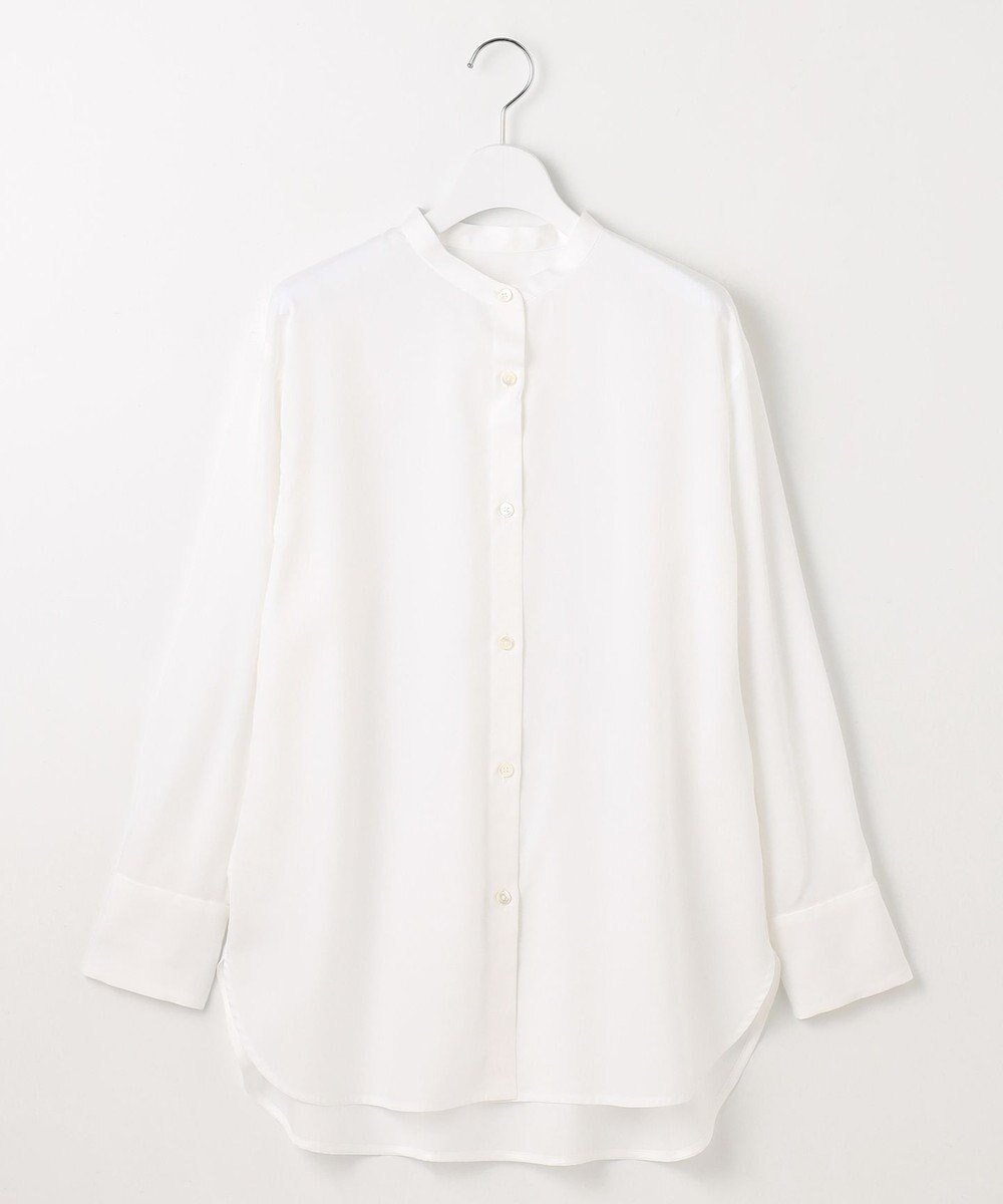 自由区 【洗える】SOMELOSバンドカラー ブラウス 