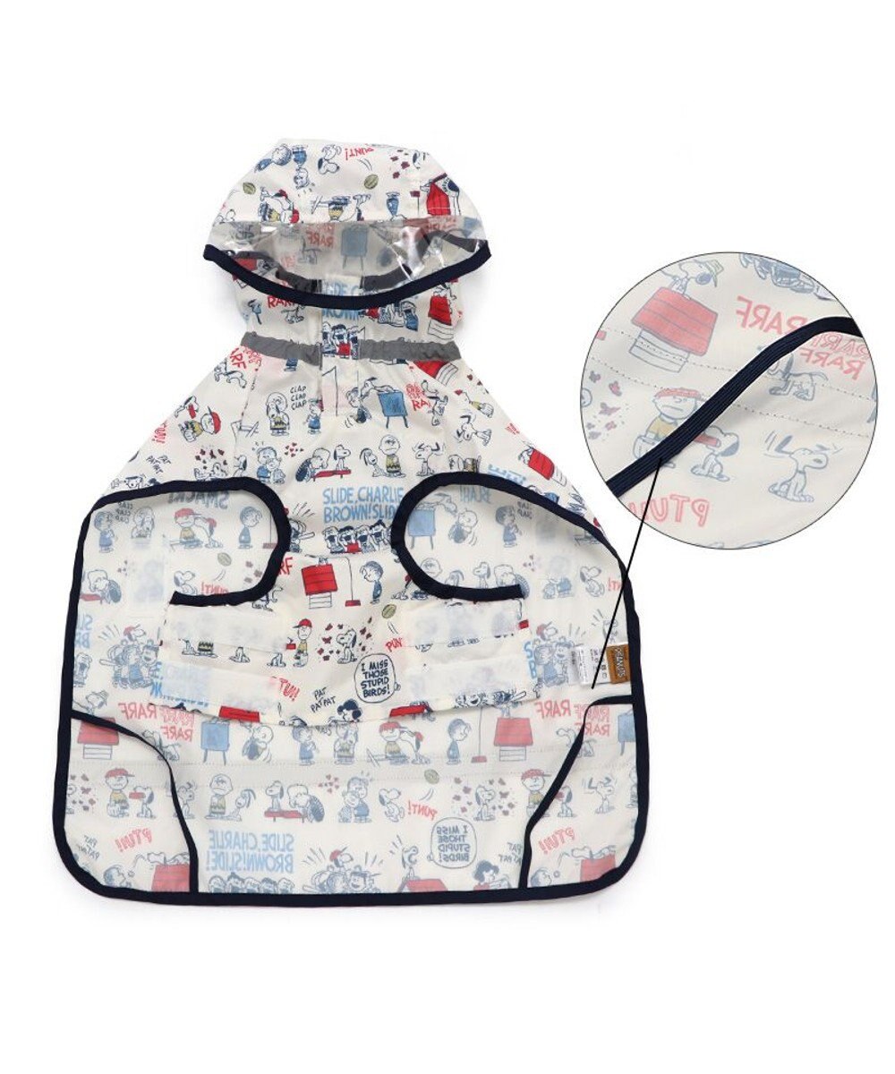 PET PARADISE スヌーピー  レインコート 透明フード付き 《アメリカンビンテージ柄》 小型犬 