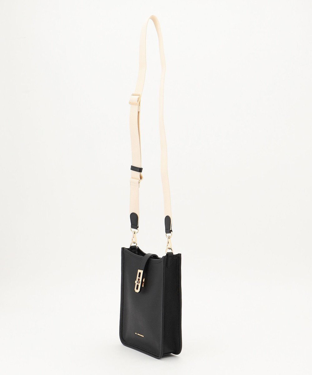 LA BAGAGERIE スクエアレザーミニショルダーバッグ 