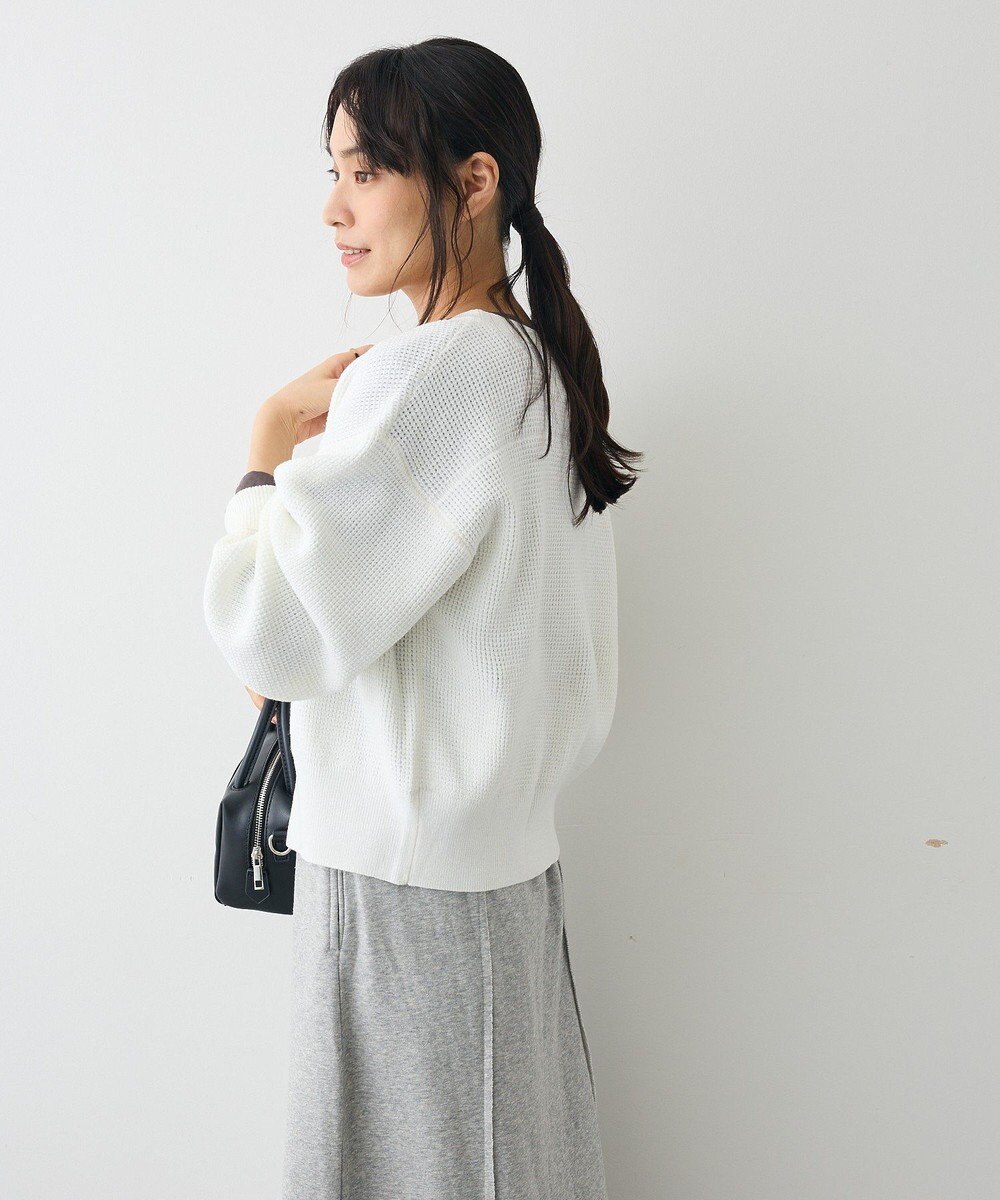 CRAFT STANDARD BOUTIQUE ワッフルニットジップカーディガン 