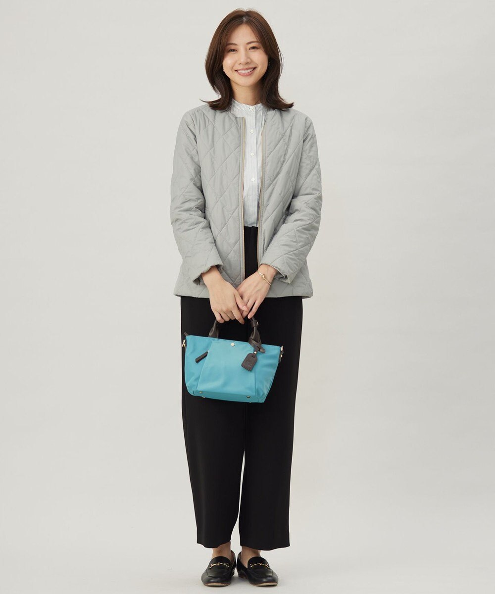 J.PRESS LADIES 【洗える】スパンライクナイロンタッサー フーデット コート 