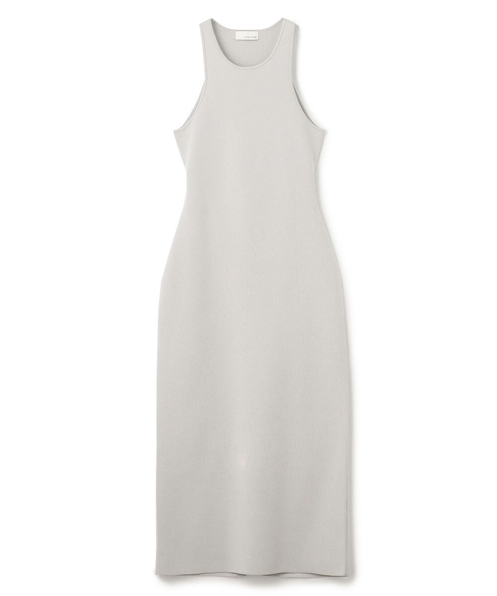 uncrave 【手洗い可】ドライタッチ ニット アメスリ バックオープン ワンピース（uncrave WHITE） 