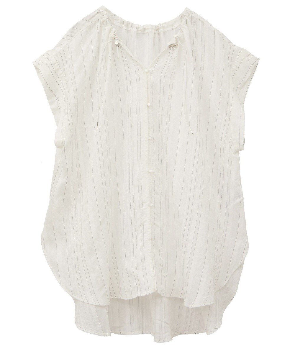 Green Parks ドロストネックフレンチスリーブブラウス 