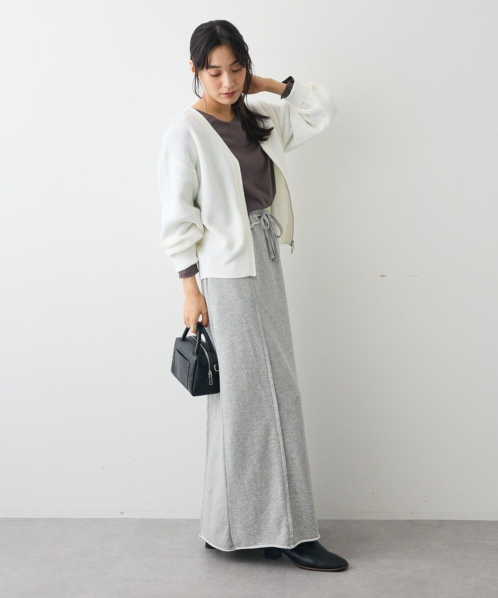 CRAFT STANDARD BOUTIQUE ワッフルニットジップカーディガン 