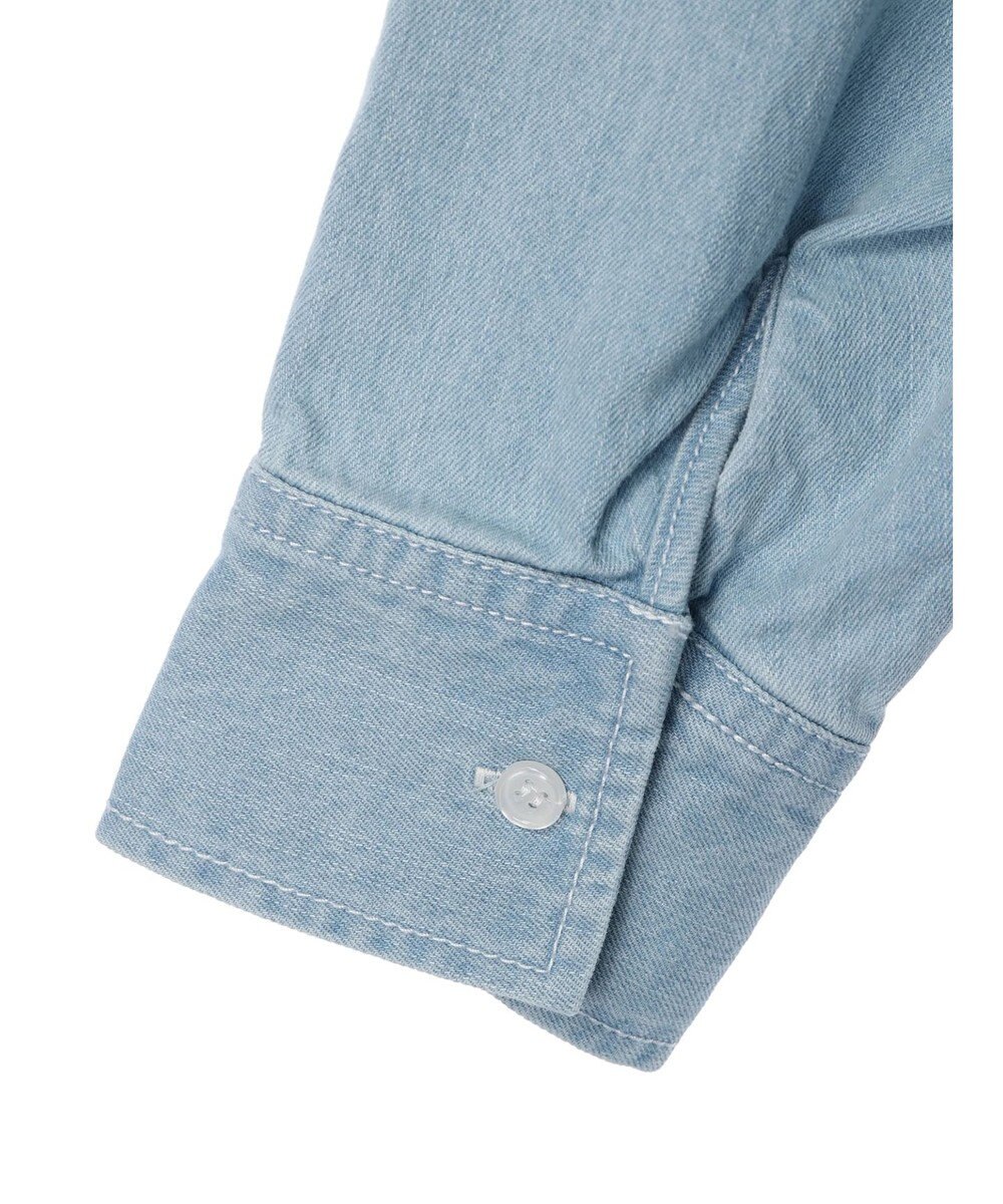 CRAFT STANDARD BOUTIQUE デニムパール釦サークルブラウス 