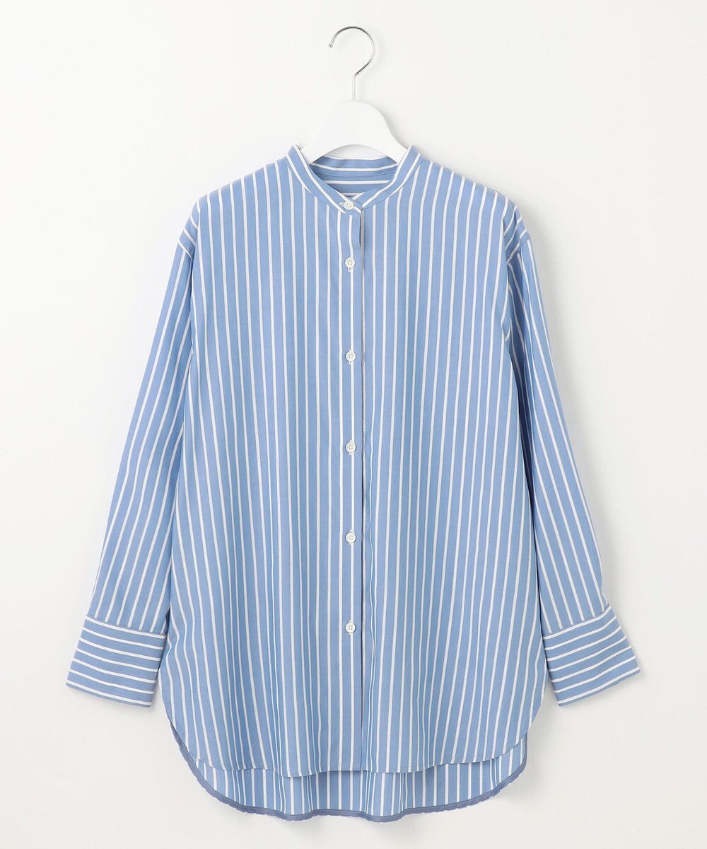 自由区 L 【洗える】SOMELOSバンドカラー ブラウス 