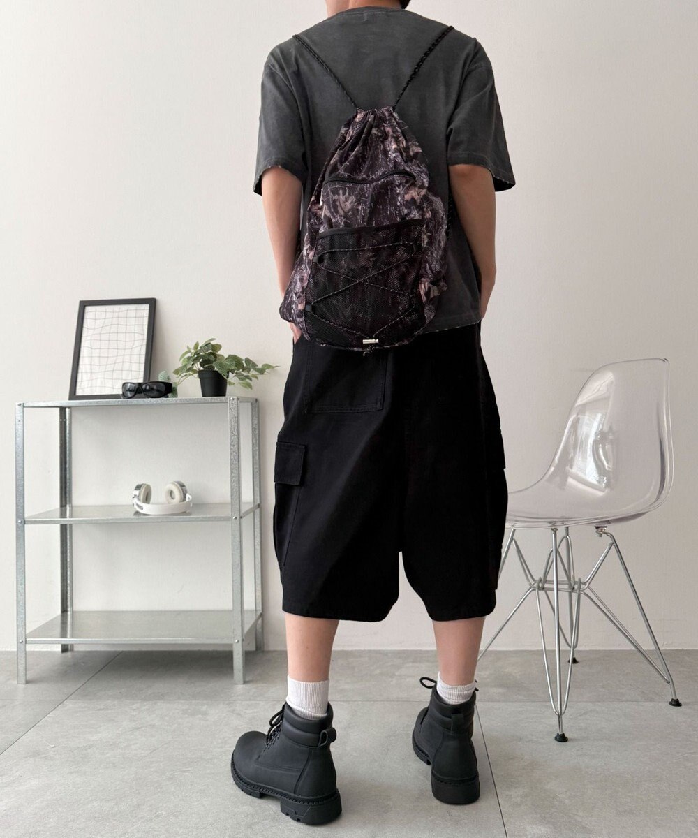 WEGO 【ユニセックス着用ITEM】コードデザインナップサック 