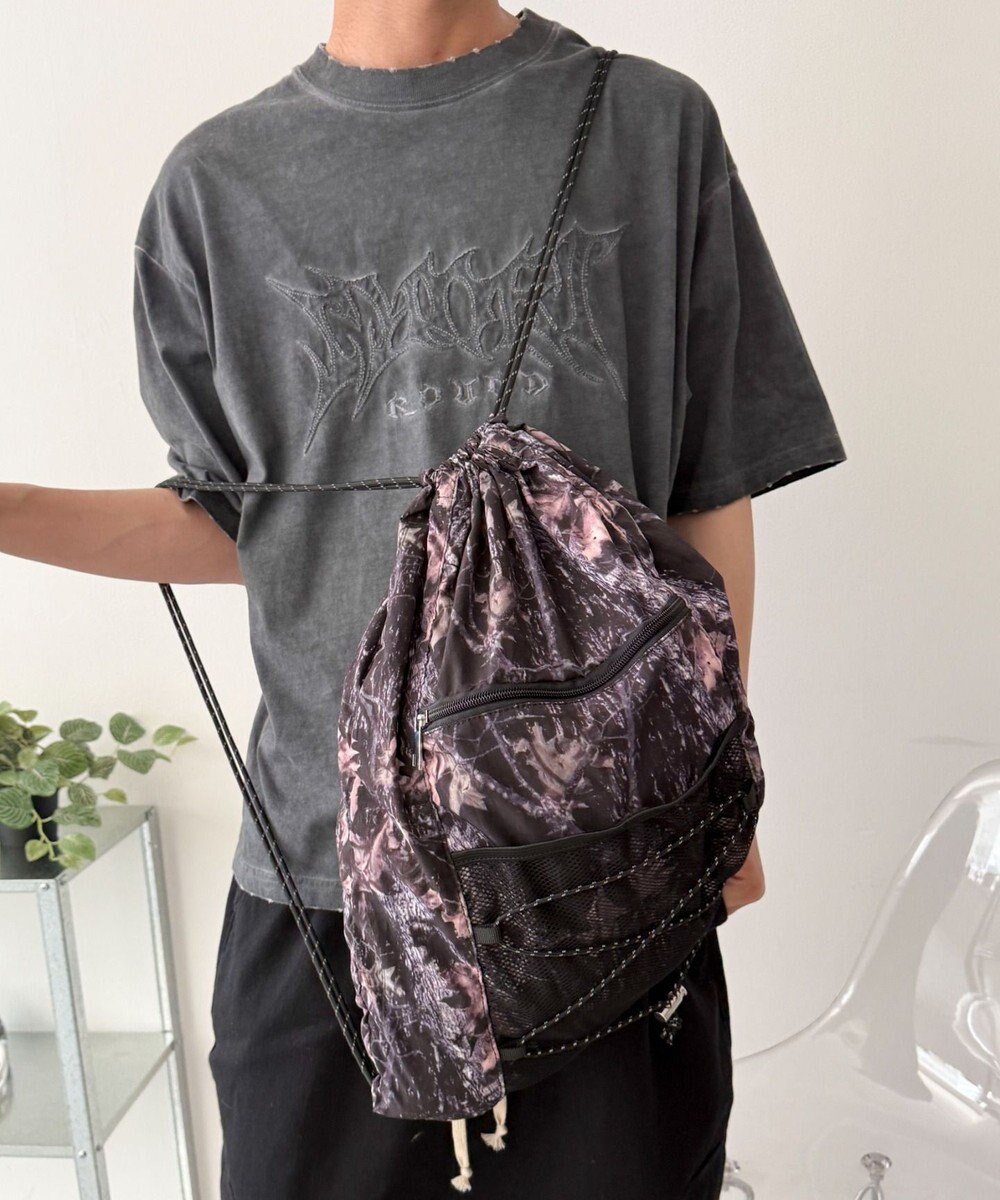 WEGO 【ユニセックス着用ITEM】コードデザインナップサック 