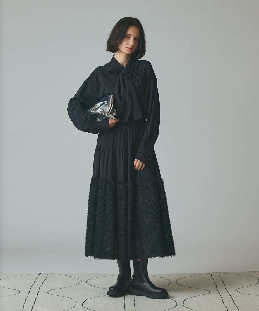 GRACE CONTINENTAL フェザージャガードコンビスカート 