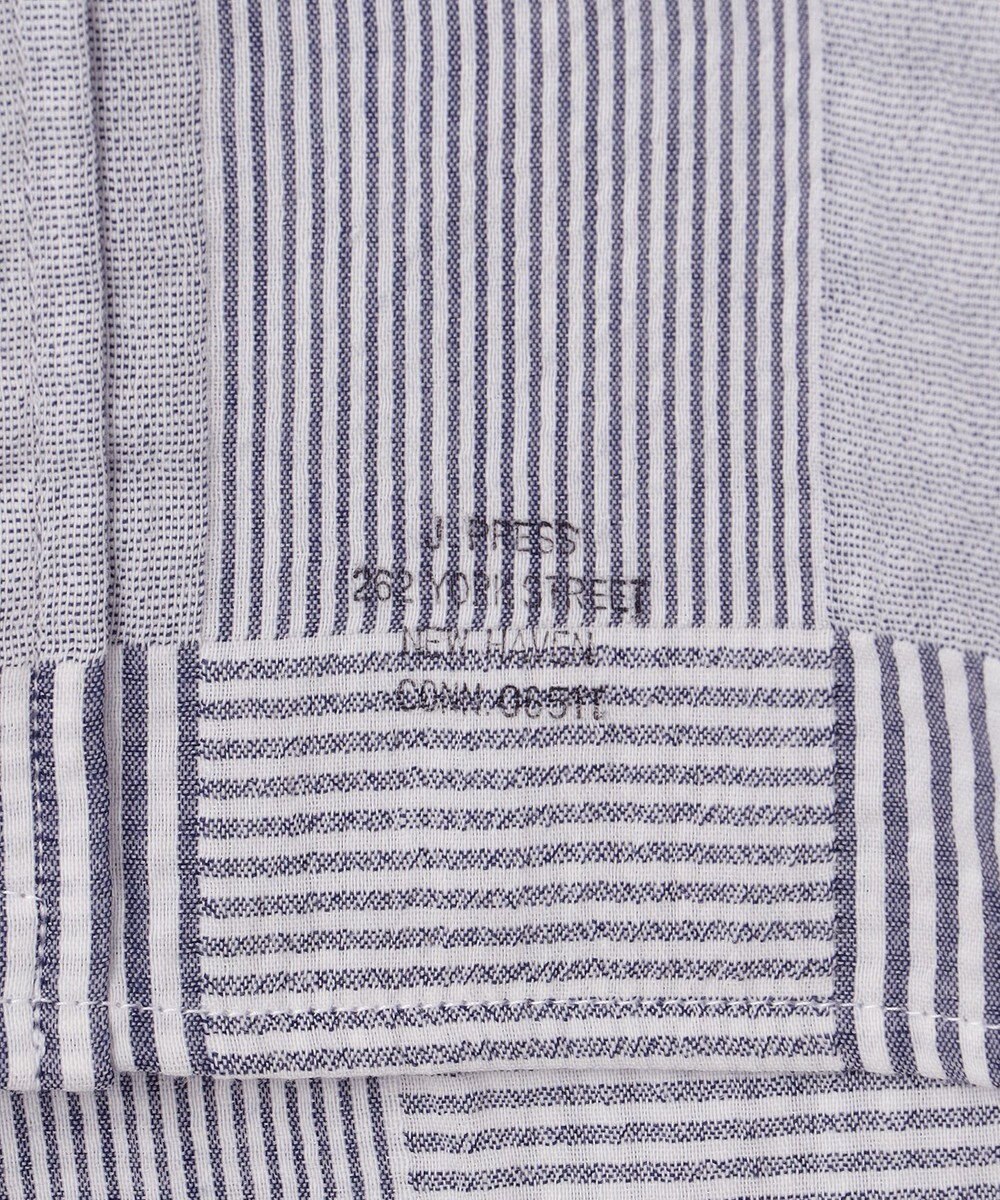 J.PRESS MEN 【クールマックス】サッカーパッチワーク シャツ 