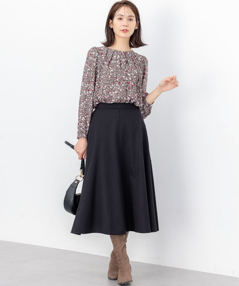 組曲 S プティフラワープリント ブラウス 