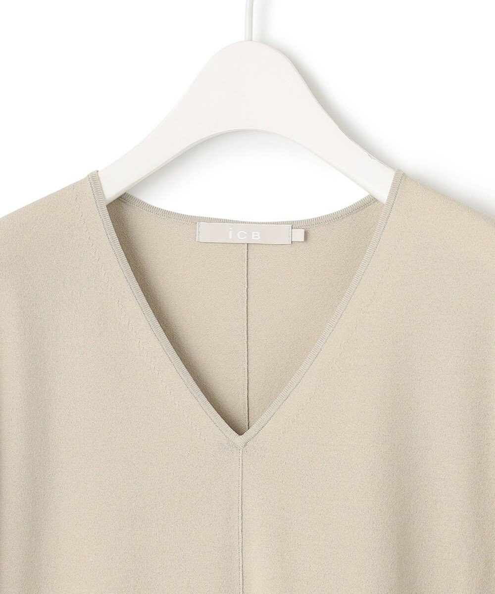 ICB L 【洗える】VIS/NYハイゲージ Vネックプルオーバー 