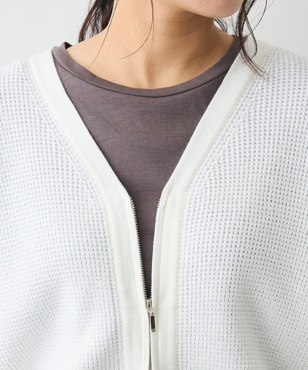 CRAFT STANDARD BOUTIQUE ワッフルニットジップカーディガン 