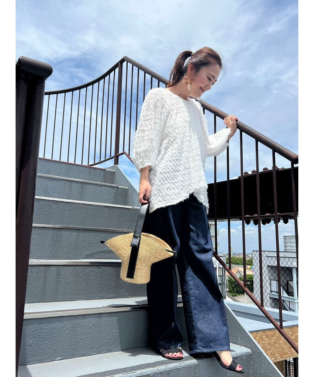 Green Parks AnriettMusee カットジャガードタックブラウス 