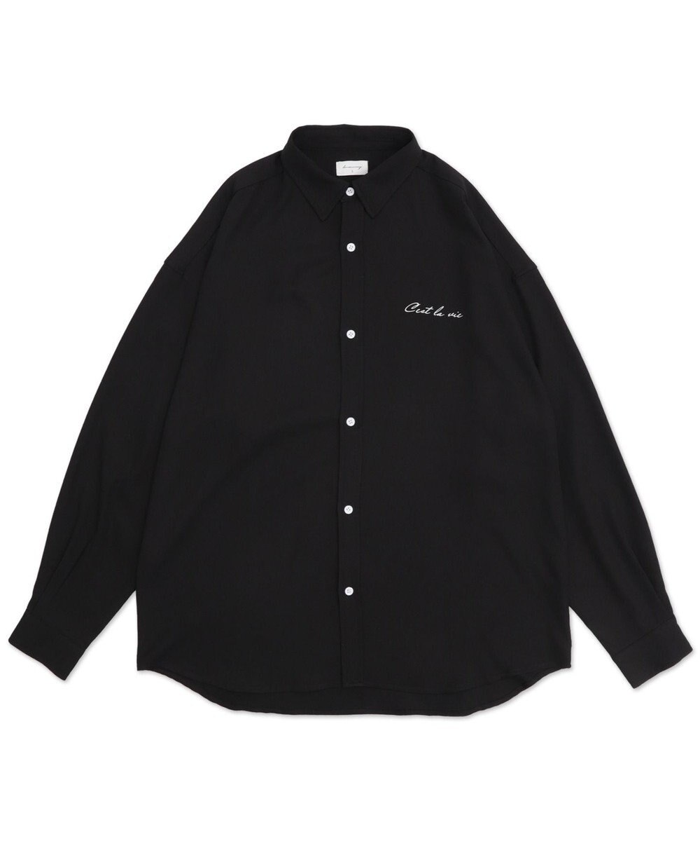 WEGO アムンゼンワンポイントBIGシャツ（LS） 