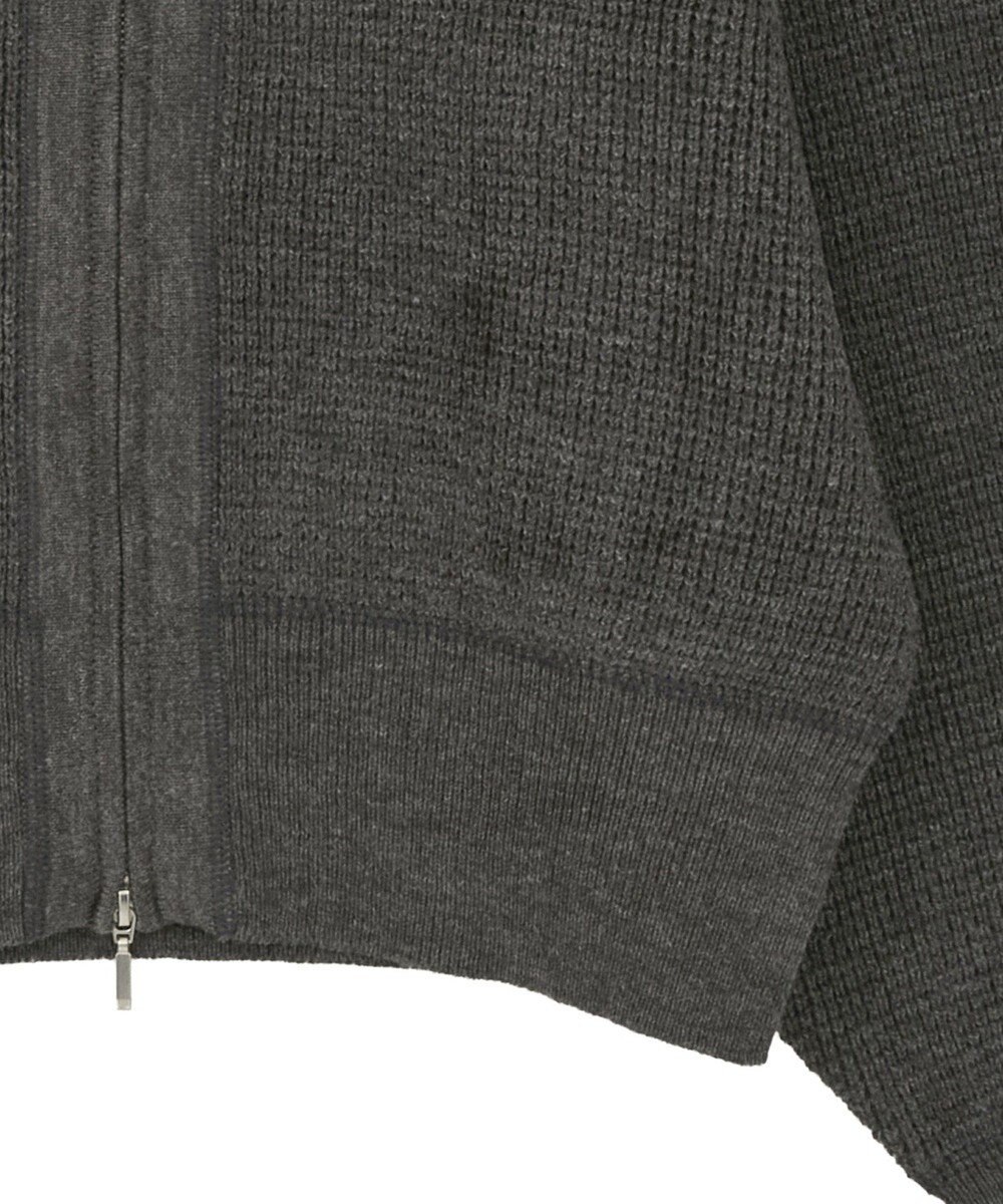 CRAFT STANDARD BOUTIQUE ワッフルニットジップカーディガン 