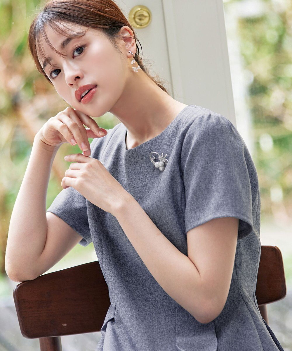 Tiaclasse L 【洗える】ダブルラインフレアワンピース 