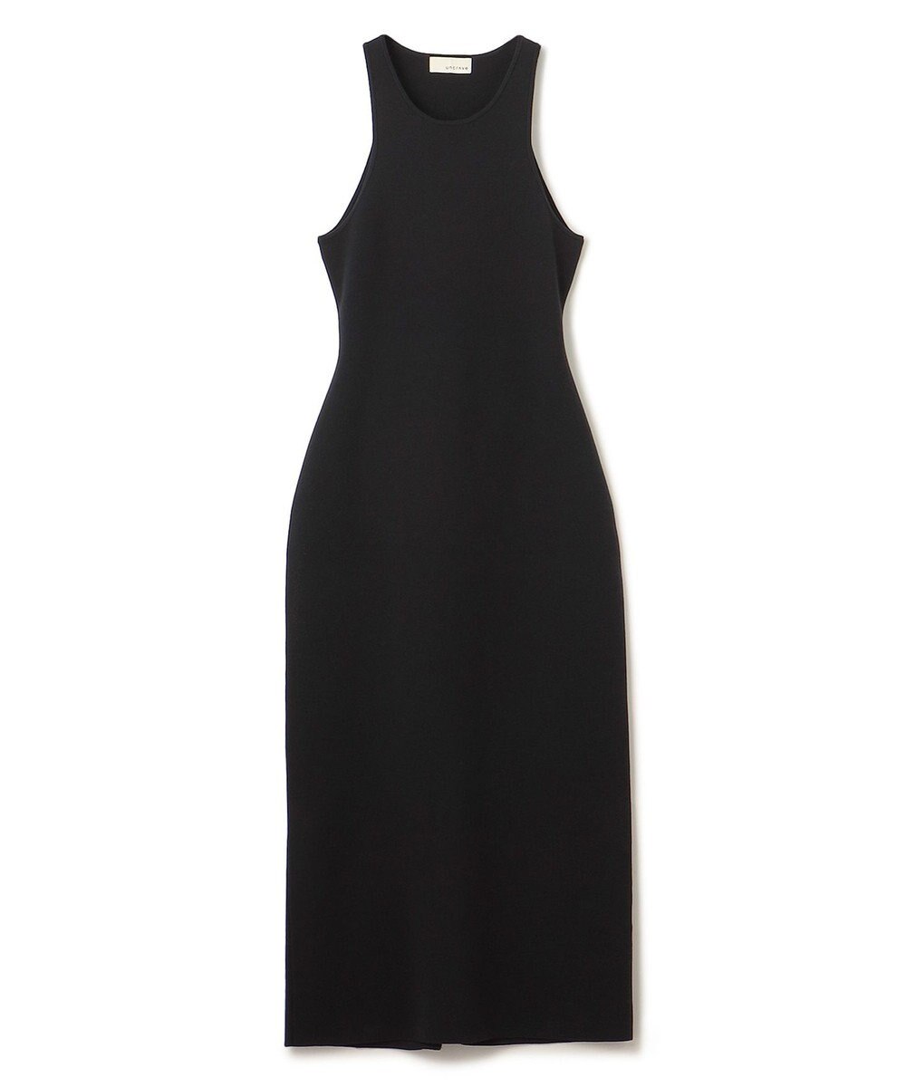 uncrave 【手洗い可】ドライタッチ ニット アメスリ バックオープン ワンピース（uncrave WHITE） 
