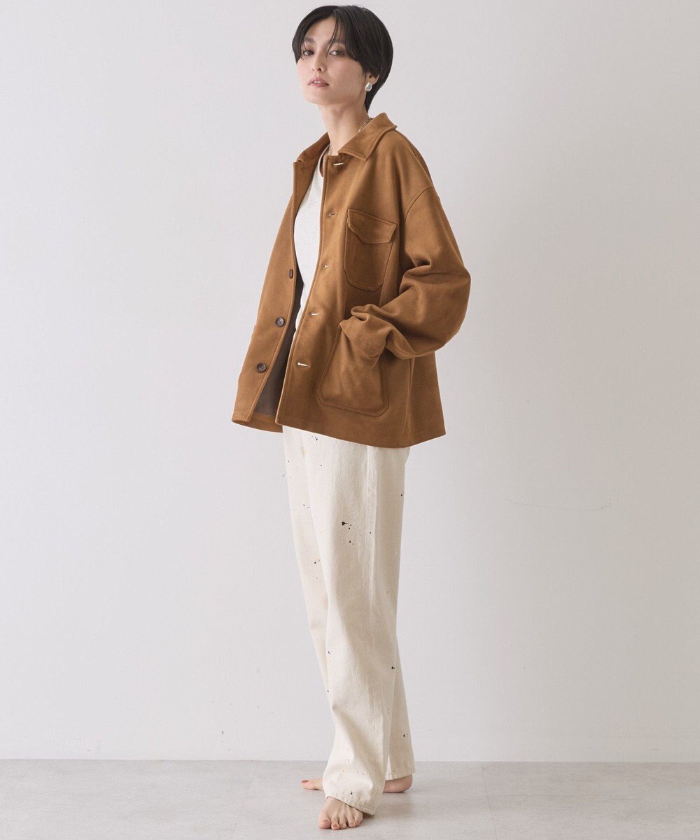 AMERICAN HOLIC ルーズストレートペイントデニム 