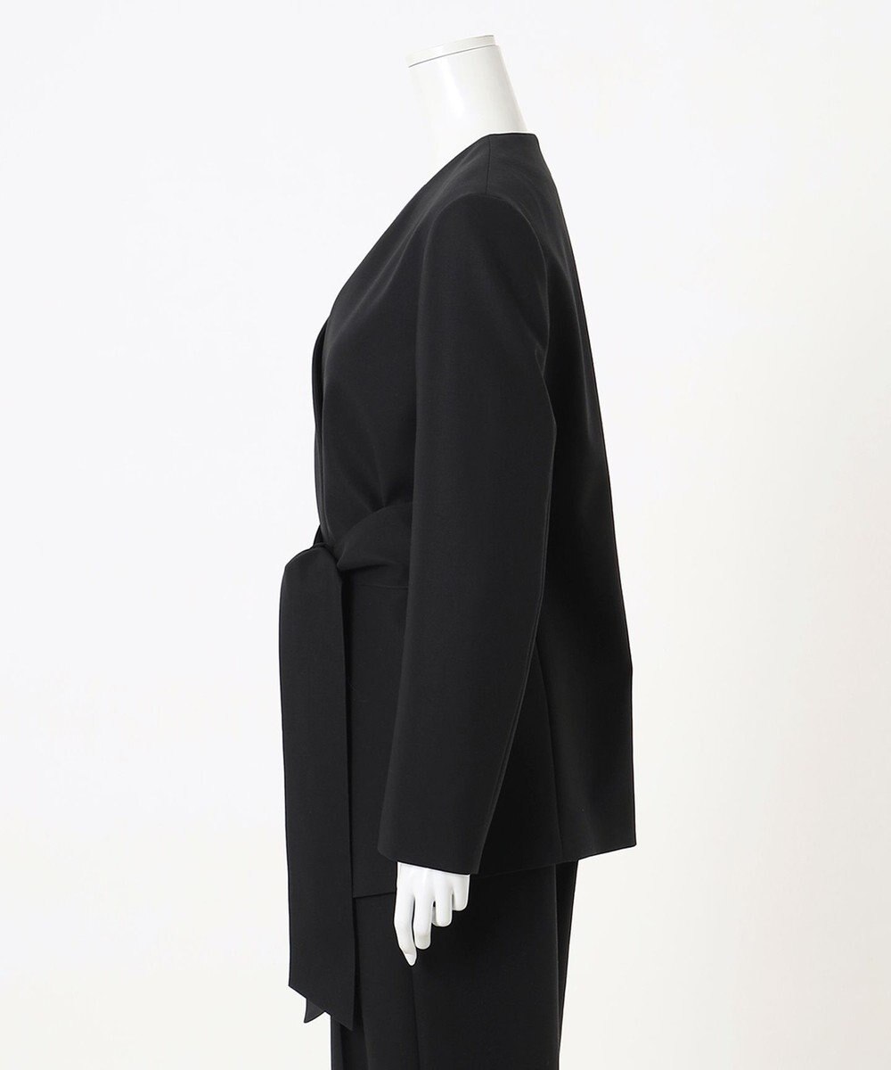 23区 L 【エステータ】コットンダブルクロス ノーカラージャケット 